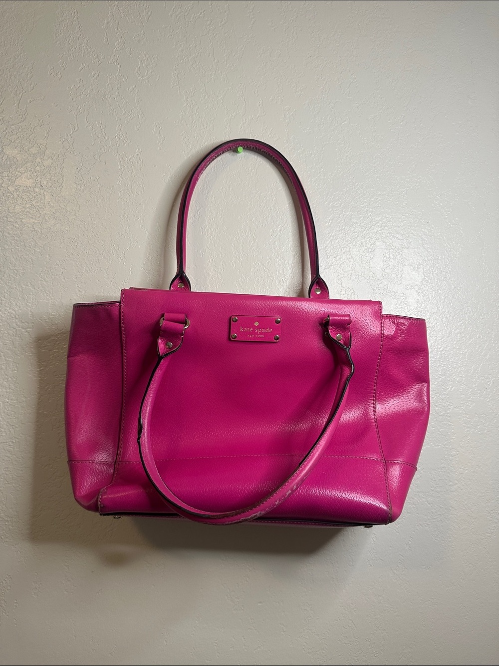 kate spade Fuchsia Pink Leather Shoulder Tote